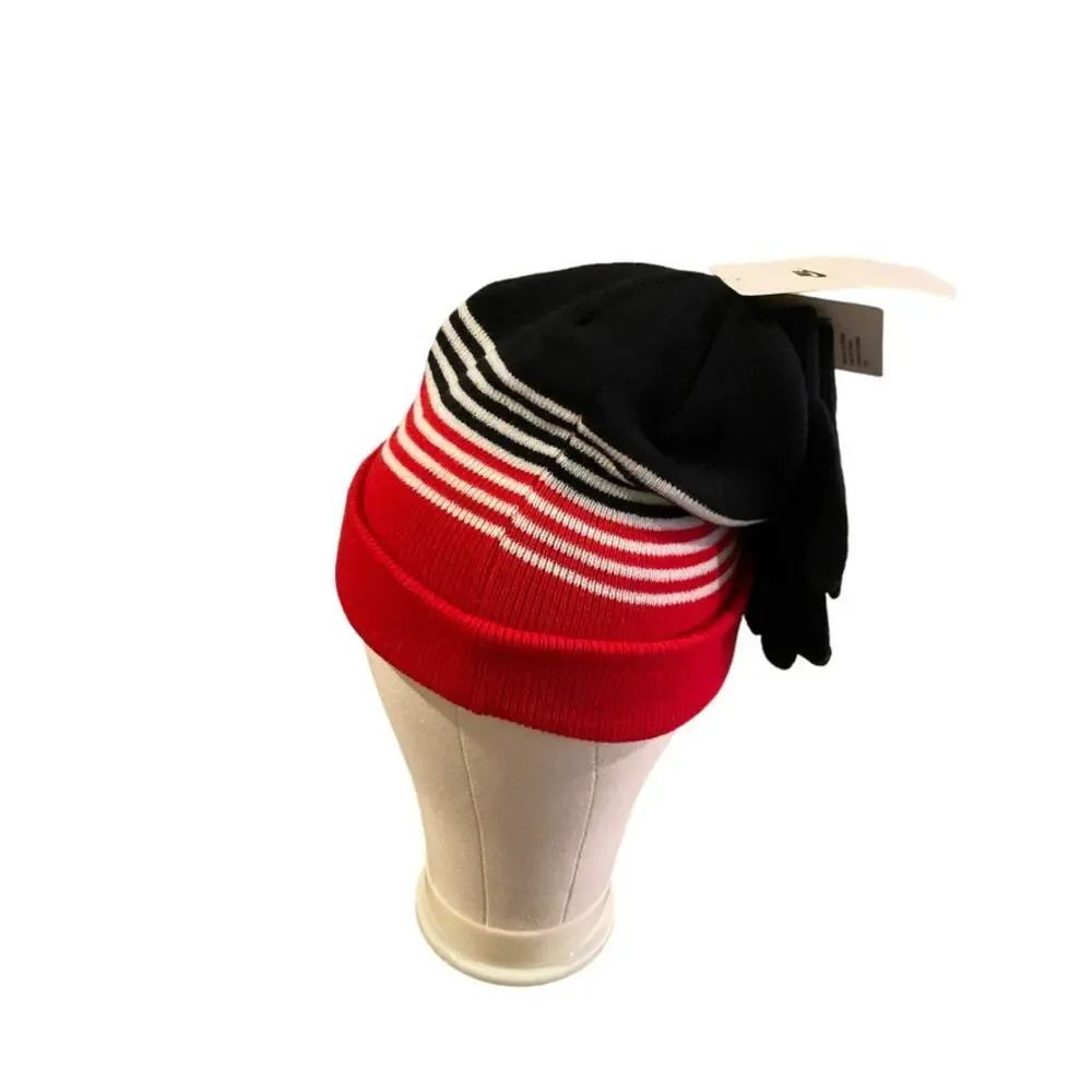 Nike Stripe Beanie and Glove 2 Piece Set Red Boys‎ 8-20 NWT